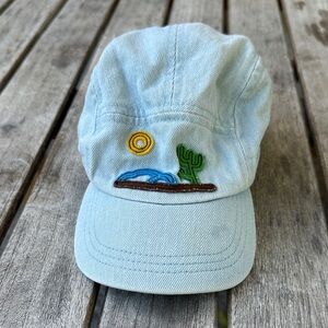Kids Light Blue Embroidered Hat